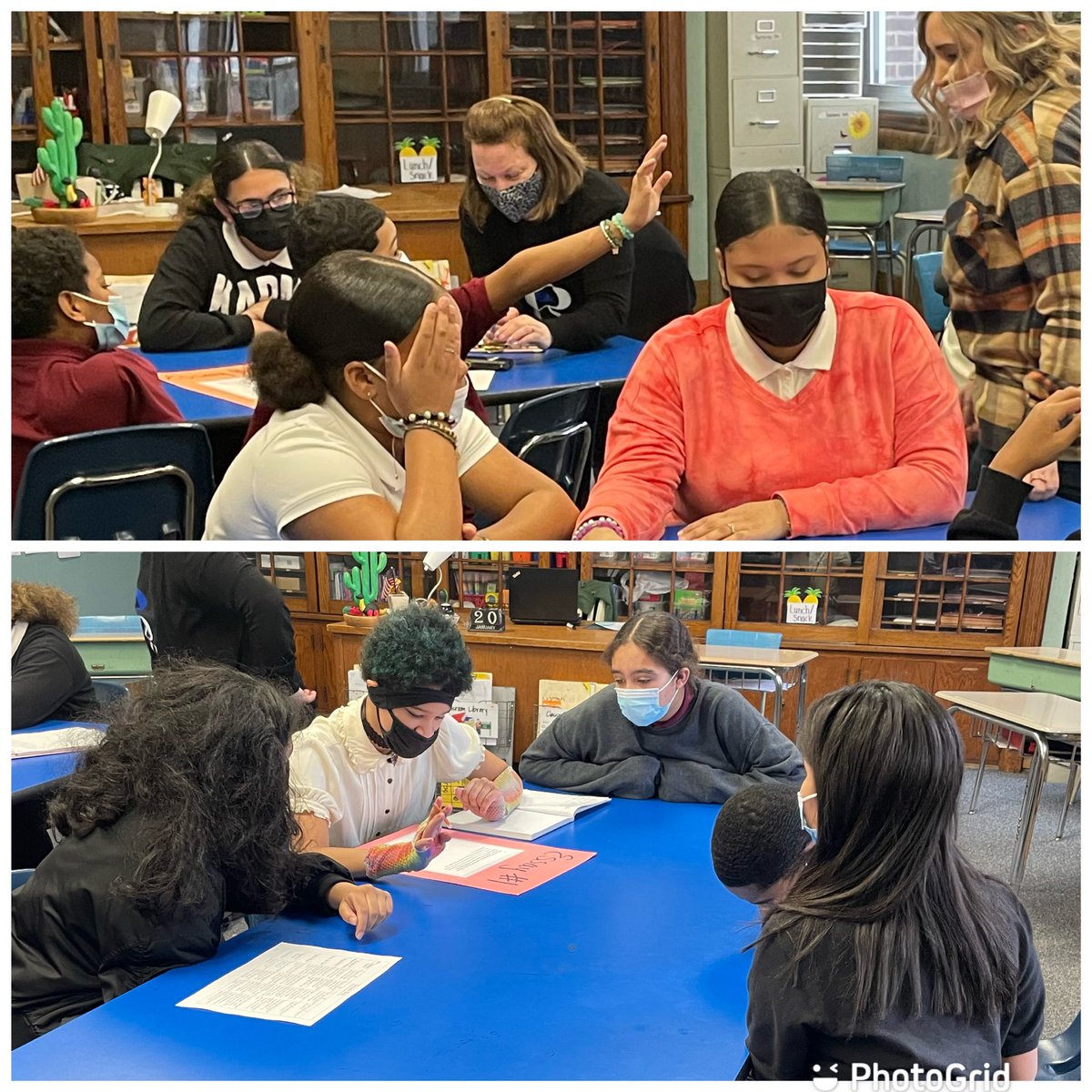 Smith501Melissa's tweet photo. These Raub Ravens became the teachers in their ELA class! In small groups, they read a short persuasive writing samples & collaborated to score it using a rubric! These RR found the most errors with spelling punctuation! @asdraub @AllentownSD #continuousschoolimprovement https://t.co/YFnmk1KEU3