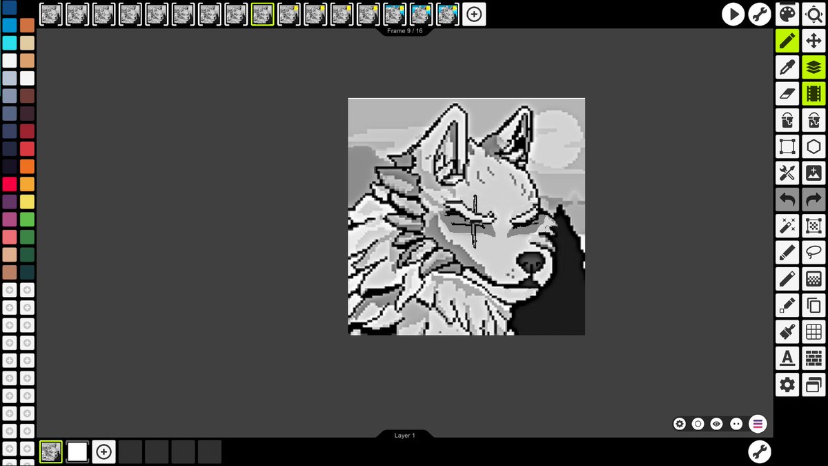 MogahokiY's tweet photo. i did more in 8 hour not lying sir @RetroWolvesNFT #retrowolvesart ππΊ https://t.co/dGhT92uSml
