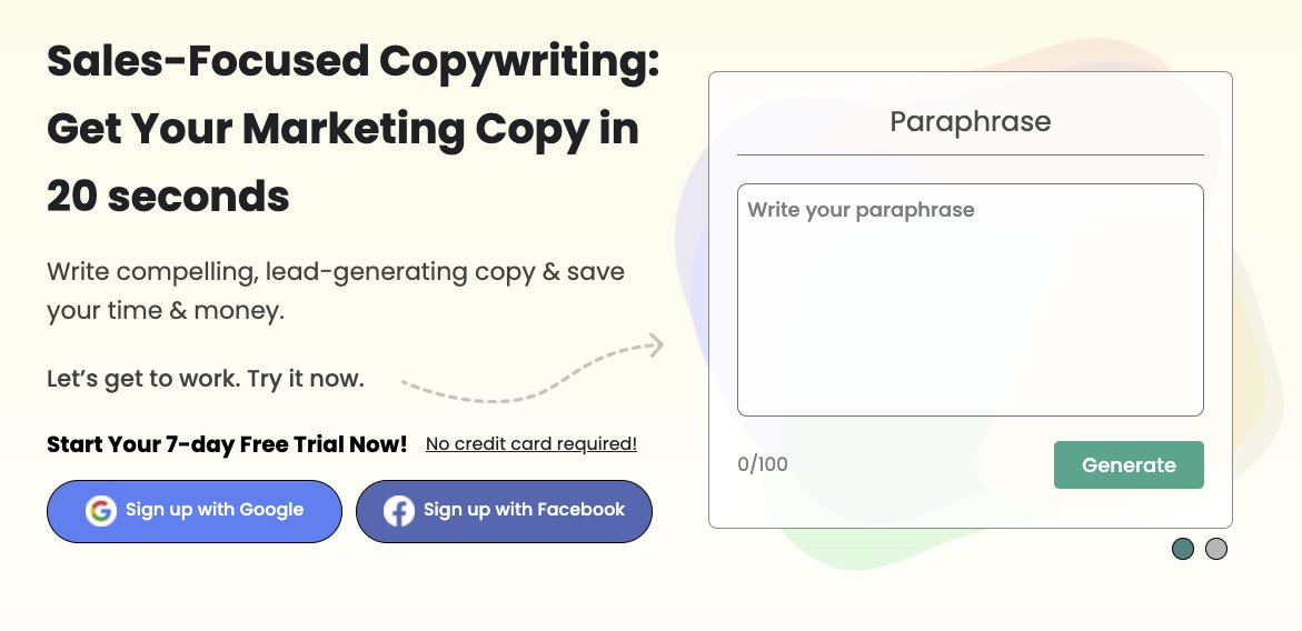This won't be the first or last #ai #copywriting startup that you see, but here it is: copywriterpro.ai. Check it out and see how it stacks up against the rest!

#startups #ArtificialIntelligence #gpt3 #indiedev