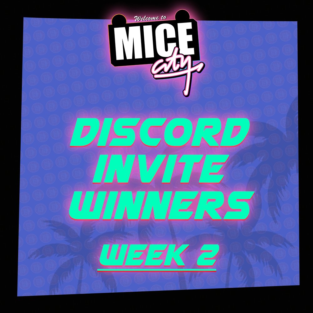 MiceCityClub's tweet photo. 🔥  Week 2 Invite CONTEST has ended  🔥 

💵 1 #EGLD + NFT awarded 💵

🏆 Congratulations 🏆
1⃣  @AlphaaaLKA - 295
2⃣  @Prashan50210767 - 291
3⃣  @Nomisarwar2 - 199

New week ➡️ Another contest in #MiceCity and a new chance to win that cheddar! 🧀

#NFTGiveaways  #NFTCommmunity https://t.co/1JUpWcyaaS
