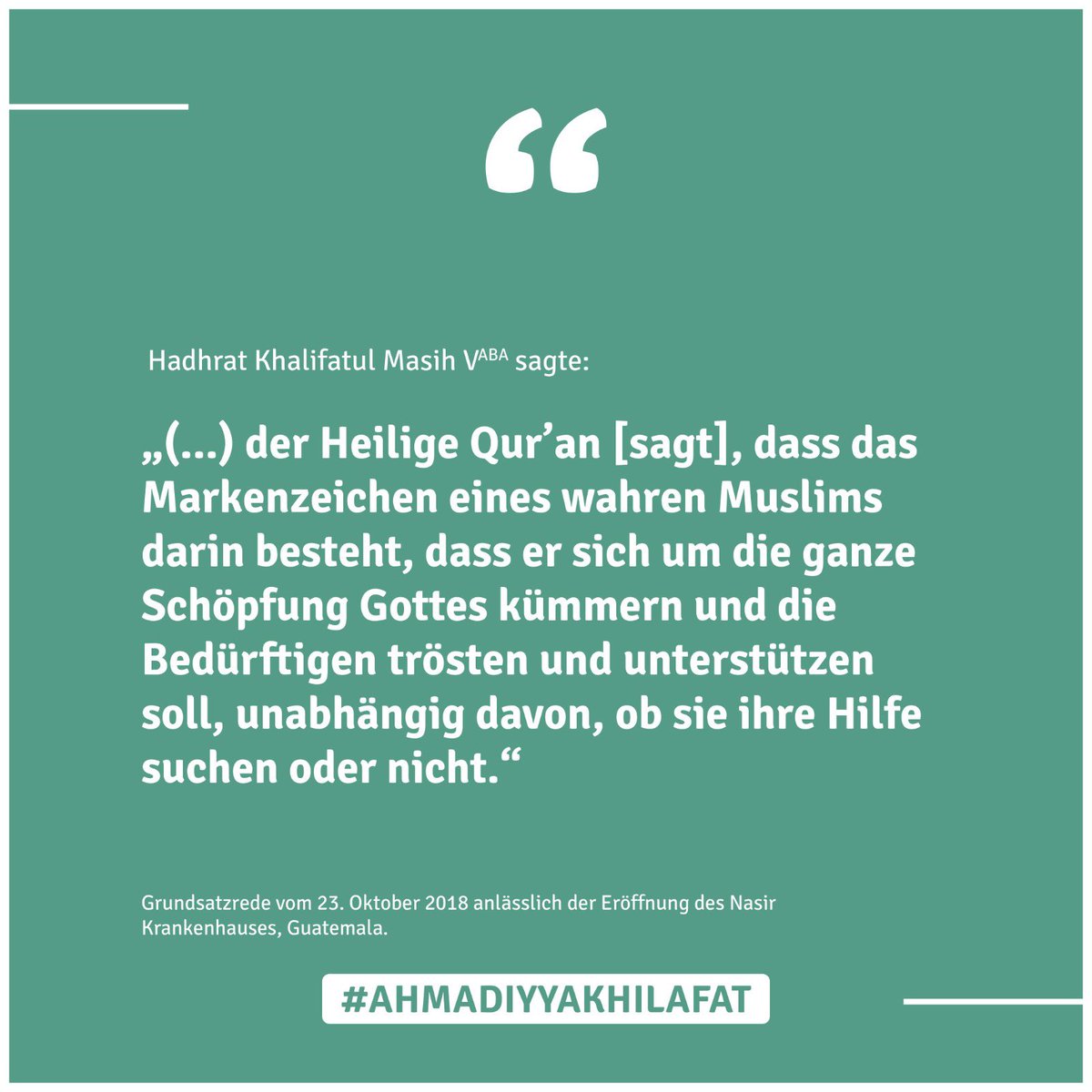 jahanzebshaker's tweet photo. Khilafat ist eine Inspiration für die ganze Welt. #AhmadiyyaKhilafat https://t.co/LF19UAIUbZ