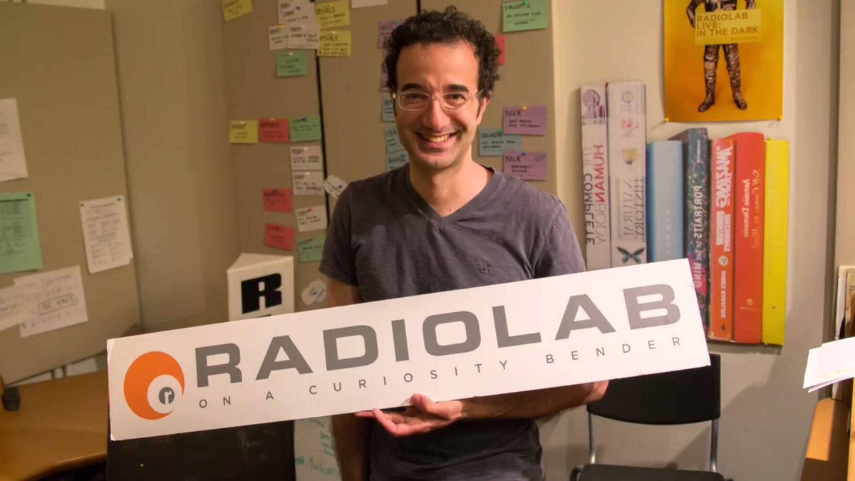 Radiolab's tweet photo. Even after you listen to today's episode, you're still going to hear @JadAbumrad in the Radiolab feed from time to time. And, of course, you can hear him anytime in our incredible archive of episodes: https://t.co/fp9lQnwhti https://t.co/FOBP41YgI0