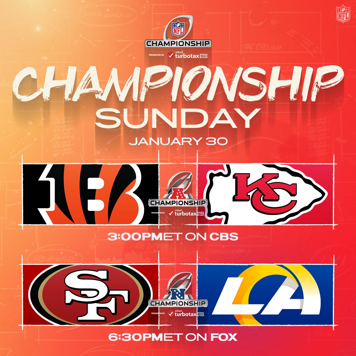 NFL on X: Championship Sunday is set! #NFLPlayoffs   / X