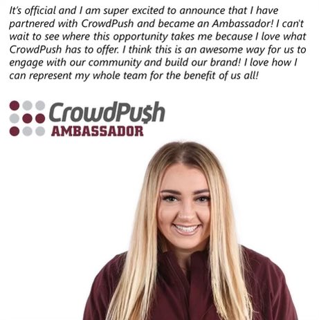 tanashae32's tweet photo. Super excited for this opportunity! #CrowdPush https://t.co/lqOZaPT761