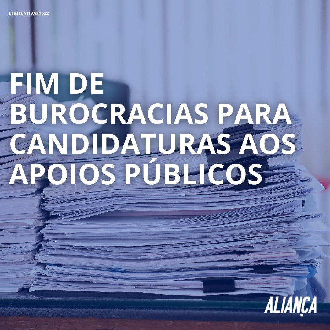 Fim de  burocracias  para candidaturas aos apoios públicos 📚

Dia 30 de janeiro
Votem na mudança,
✅Votem ALIANÇA !

#portugal #nocoraçãodadireita #estamosprontos #PrimeiroasPessoas #alianca #legislativas22 #Europa