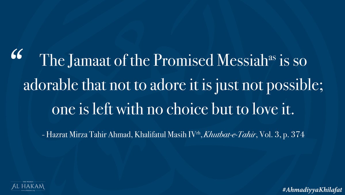AlHakamWeekly's tweet photo. The Jamaat of the Promised Messiah (as) love #AhmadiyyaKhilafat https://t.co/7XY2MvKZtJ