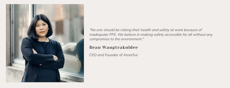 bftp_sep's tweet photo. #DYK we have a wide range of #womenled #tech companies in our portfolio? 
Today we are featuring a newer addition: @AmorsuiC - creating modern #reusable PPE! Learn more about them and their story here: https://t.co/LnaAVSJzjK
#impact #sustainability #solvingrealworldproblems https://t.co/KJjio8zdb7