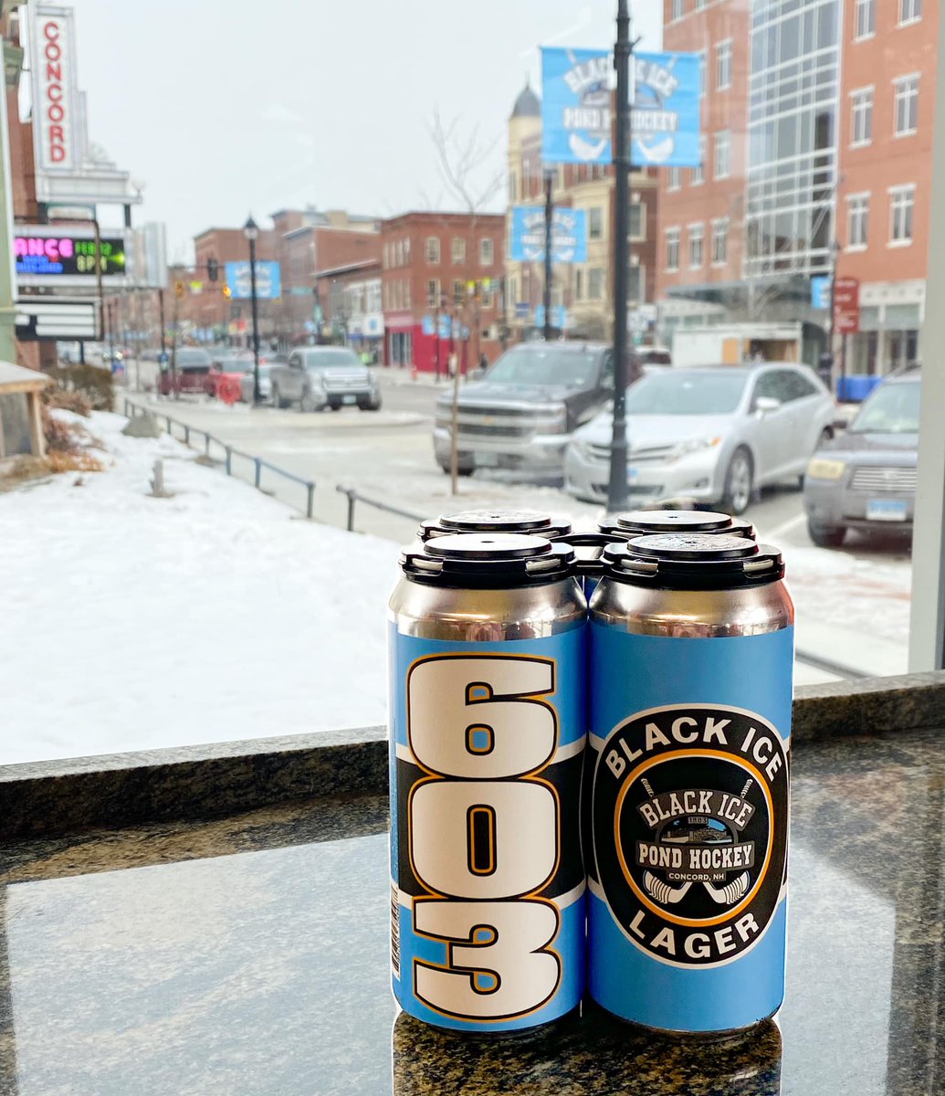 Concord’s <a href="/BlackIcePondHky/">Black Ice Pond Hockey</a> Tournament begins tonight! 🏒⛸ Stop by the Co-op and grab some festive Black Ice Lager from <a href="/603Brewery/">Mitzy: CEO</a>! ❄️🍺