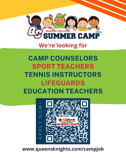 QCSummerCamp's tweet photo. Looking for a summer job? Its never too early to start applying! The Queens College Summer Camp Employment Application is open and interviews will begin soon. Apply today! https://t.co/MUVJVKT9Wr https://t.co/GnVDHyPfHA