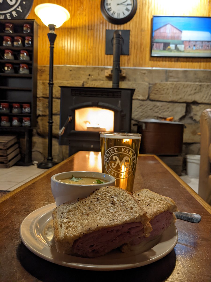 Maize Valley Melt &amp; FRESH Corn Chowder paired with either MV Mad Cow Sweet White Wine or Going Down Easy lite ale.  Plus many other awesome menu &amp; beverage options going on now.