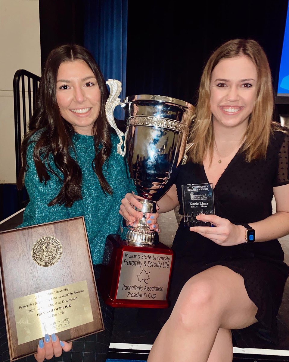 ZTA and Pike winning Pres Cup &amp; my best friend and I winning individual awards made the start of my last semester memorable 💙🤍