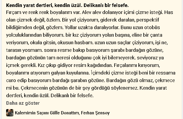 Kendin yarat dertleri, kendin üzül. Delikanlı bir felsefe.

Leyla ile Mecnun 5.sezon 4. Bölüm

#FerhanSensoy  #kalemiminsapınıgulledonattım #felsefe #LeylaileMecnun #LeylaileMecnun5sezon4bölüm