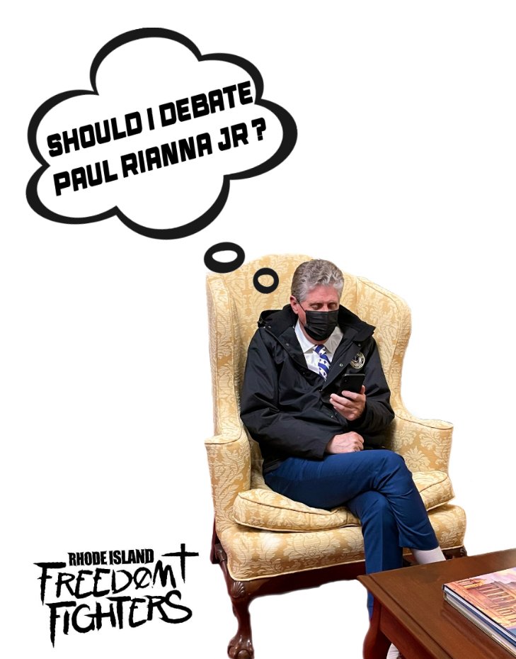 FreedomFightRI's tweet photo. Should @GovDanMcKee debate Independent Candidate for Governor @paulriannajr on the McKee administrations failed mandate & policies? 🤔
DO IT FOR THE PEOPLE, DAN! ❤
#DebateHimDan #FreedomNotForce #PaulRiannaJrForGovernor #ThePeoplesGovernor #StopTheMandate https://t.co/ognsofofkY