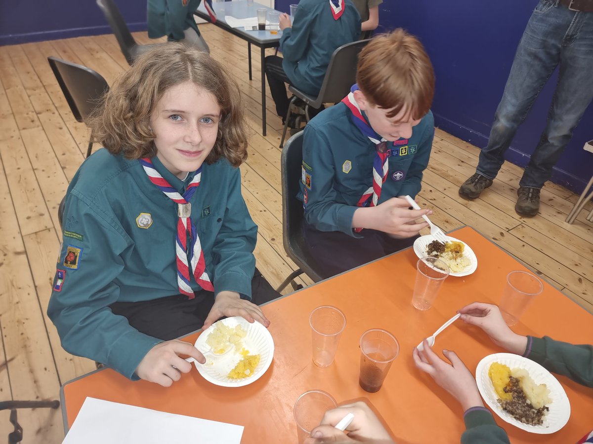 Belated Burns Night  ... do they trust the leader's cooking?