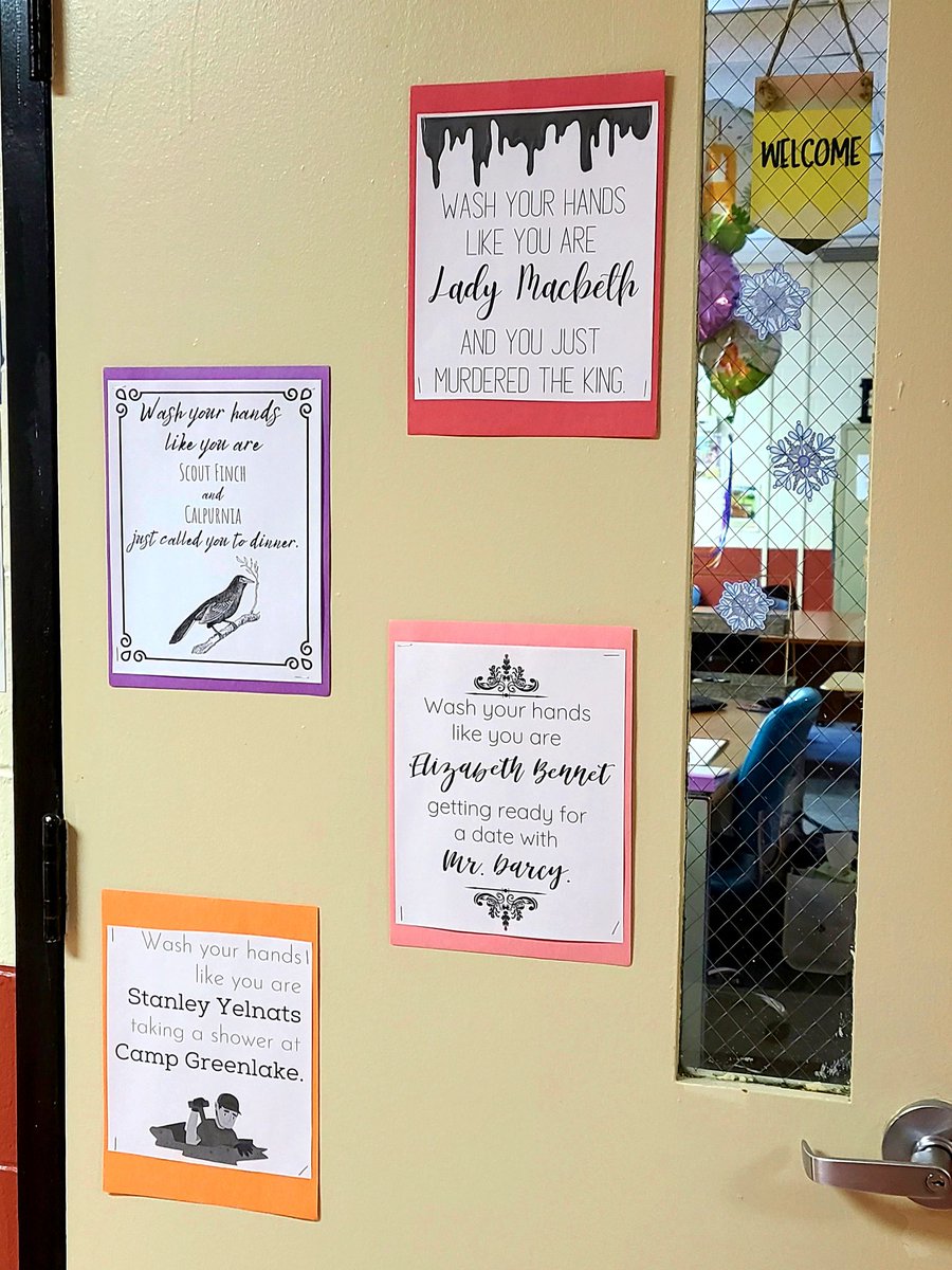 cuzzomohs's tweet photo. Having a little fun with my 'pandemic themed' classroom decor. 😁 @MsMargosiak #teachingduringcovid https://t.co/SXwIM1SVw6