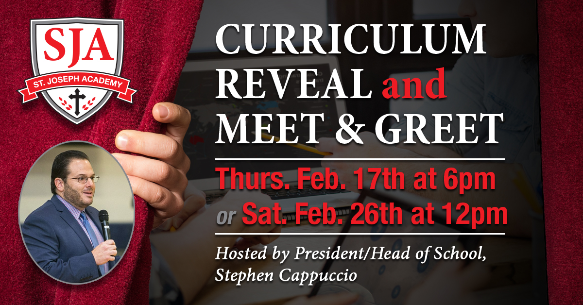 Stop in to experience the Saint Joseph Academy Difference! Register today at forms.gle/ivSsyD1Hhg7cQT….

#saintjosephacademynj #wildcats #sja #curriculumreveal