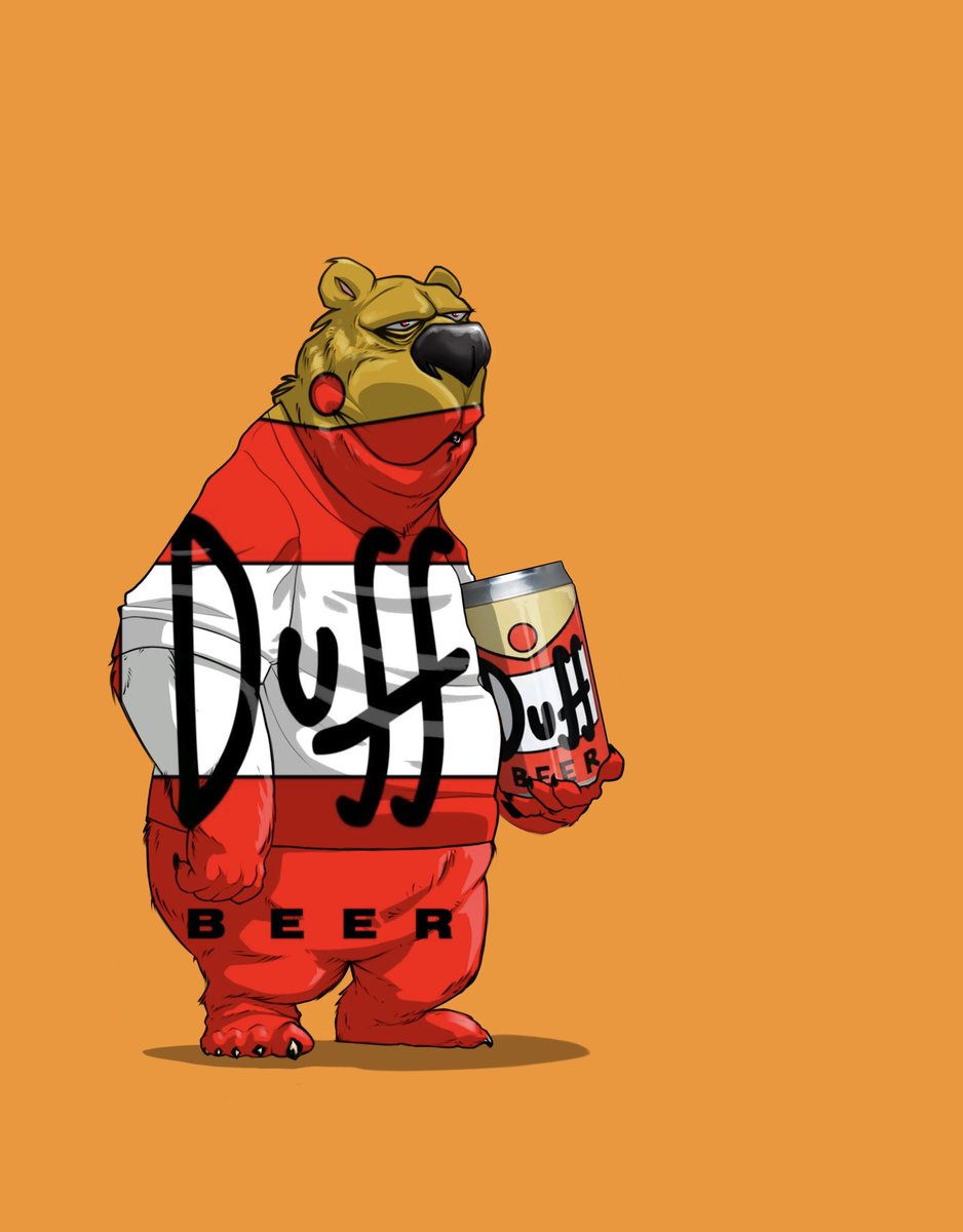 KarlBearBro's tweet photo. Karl bear with his beer! 😁 #nft #NFTCollection #NFTartist #karlbearfamily #art #newschool https://t.co/vjE7OnXNGq