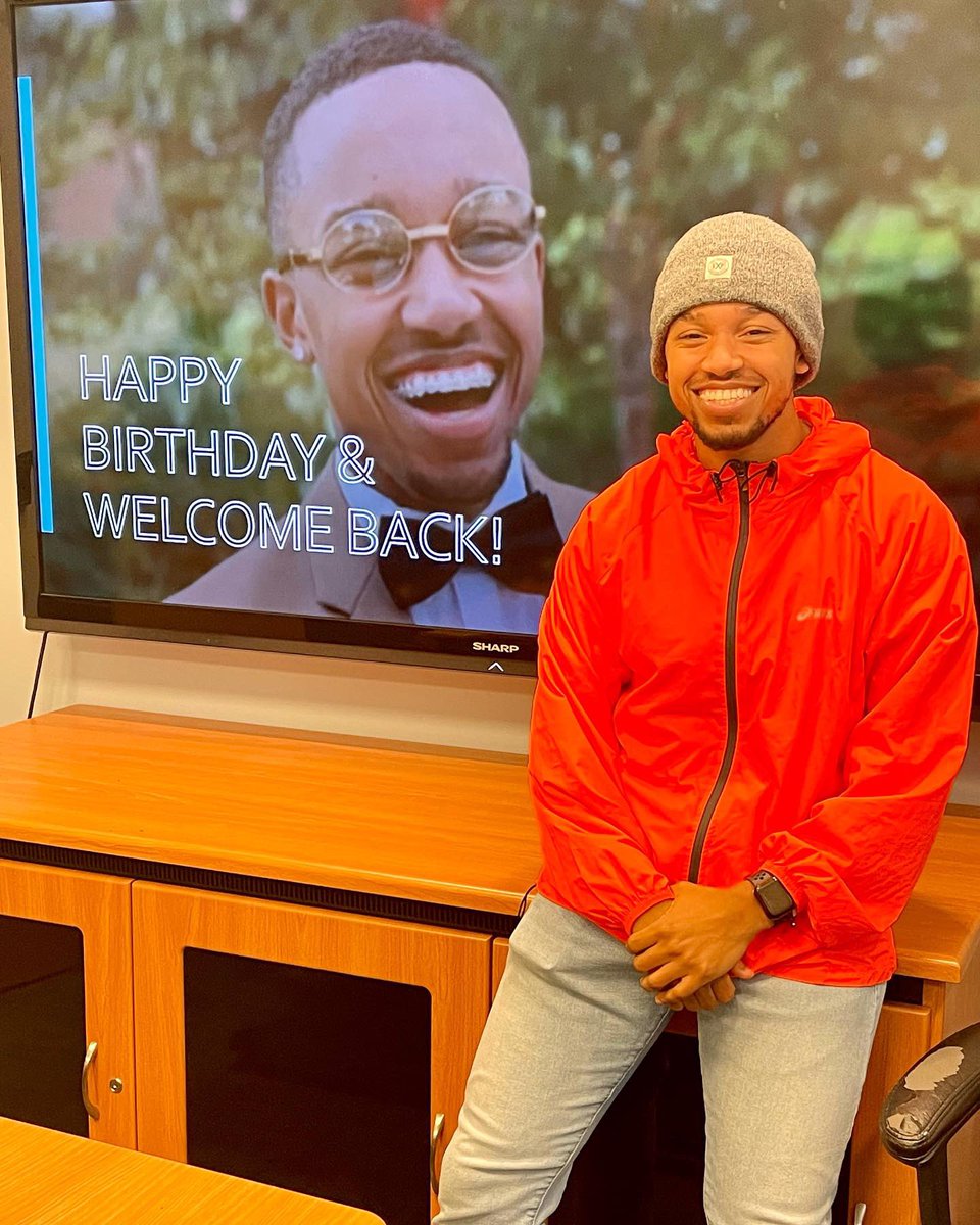 A big welcome back and happy (late) birthday to our G-RISE Scholar, @Brian_HansonJr! We are glad to have you back!
