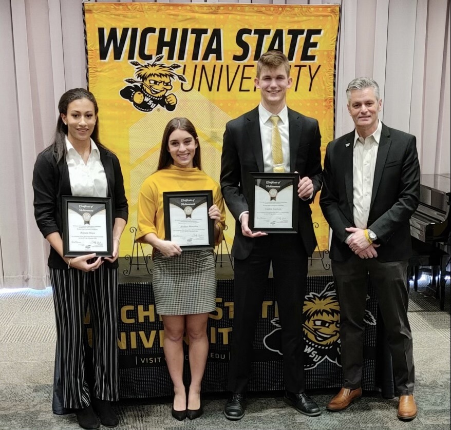Congratulations to our newest class of Gore Scholars. We can't wait to see what you do next at WSU. Welcome to #ShockerNation!

👏🏻 
Caden Carlson, Aurora, NE, Aurora High school
Brynna Mays, Topeka, KS, Topeka West High school
Audrey Menzies, Kansas City, KS, Piper High school