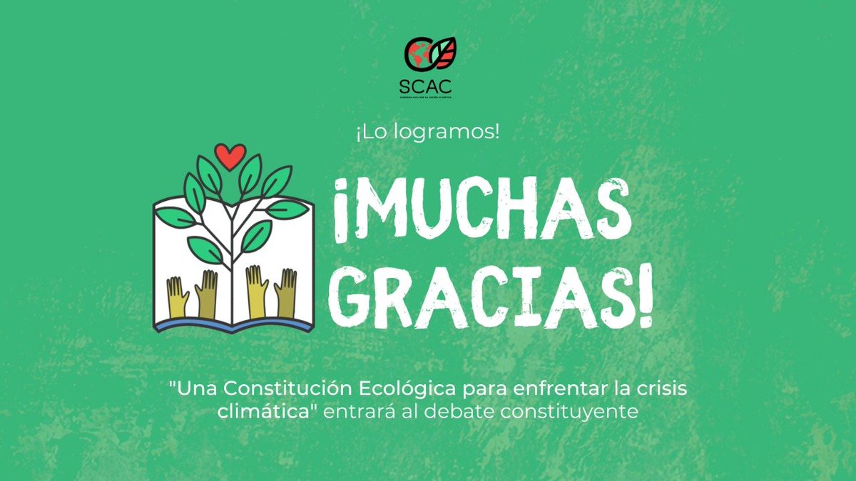 ScacMagallanes's tweet photo. ¡Logramos las 15.000 firmas 🎉💚!

🌱 Muchas gracias a todas y todos quienes apoyaron y difundieron la Iniciativa Popular de Norma "Una #ConstituciónEcológica para enfrentar la Crisis Climática". ¡Ahora entrará al debate constitucional ⚡!

¡Sigamos avanzando 🌵🐋! https://t.co/TNe7GnzD3A