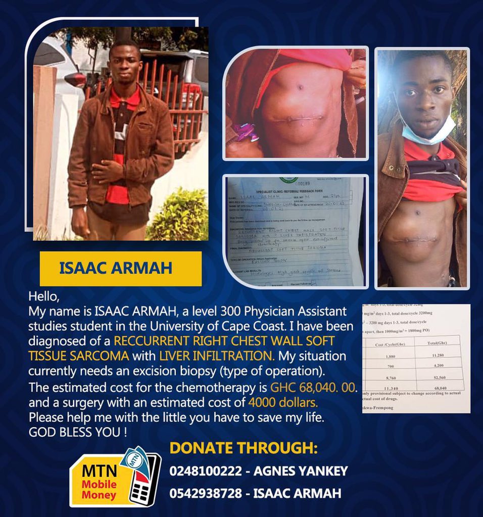 AnnanPerry's tweet photo. UCC students and Ghanaians should kindly help Isaac Armah 🙏🏼 https://t.co/utdxunJ5Qk