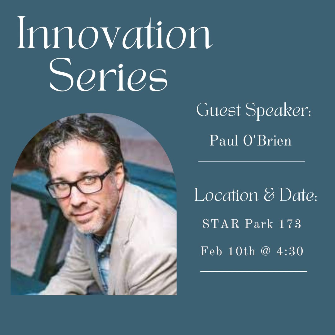 February’s Innovation Series will focus on entrepreneurial communities and economic development. Guest speaker, Paul O’Brien, CEO of MediaTech Ventures, will discuss some challenges and opportunities within the startup community in Texas. Visit txst.link/innovationseri… to attend!