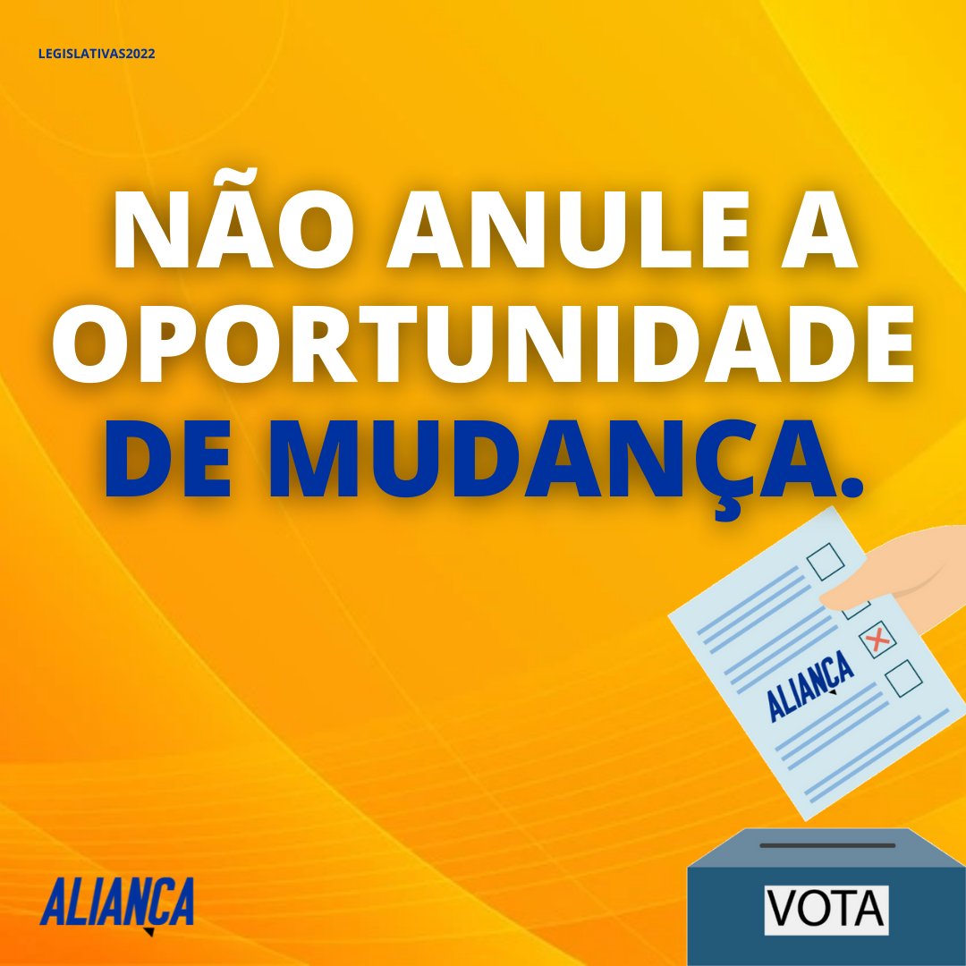 Não anule a oportunidade mudança 💙 🇵🇹

Dia 30 de janeiro
Votem na mudança,
✅Votem ALIANÇA !

#portugal #nocoraçãodadireita #estamosprontos #PrimeiroasPessoas #alianca #legislativas22 #Europa