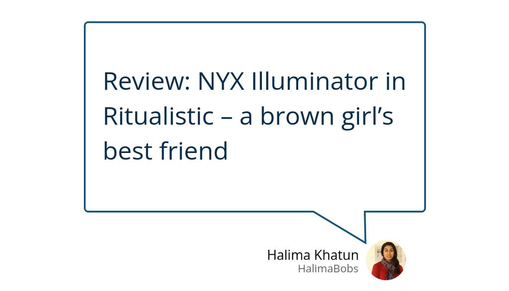 I’ve been experimenting with the NYX Illuminator in Ritualistic and oh my, it does what it says on the compact.

Read more 👉 lttr.ai/sLpx

#VideoReview #NyxIlluminator #LooseHighlightingPowders