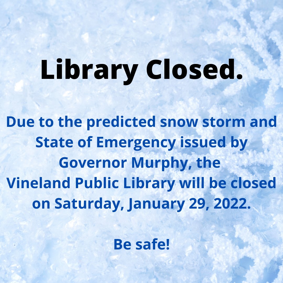 Vineland Library tweet media