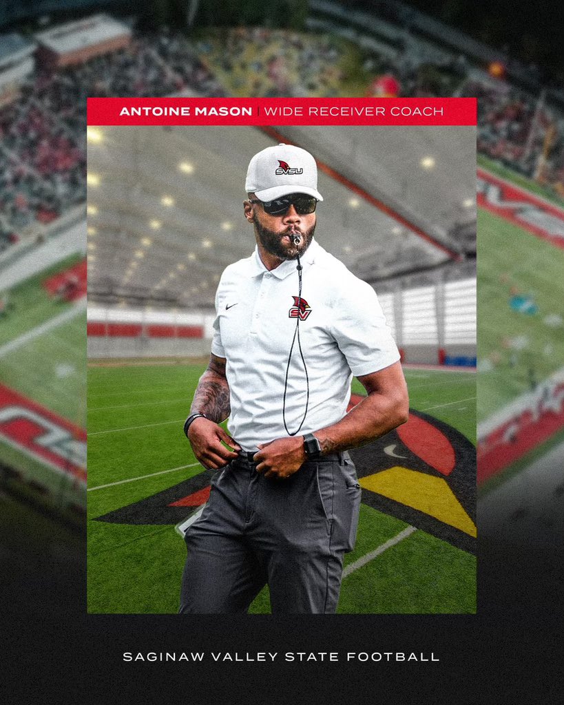 Thrilled to announce Coach Mason as our new WR Coach.  Welcome Home Antoine.  Cardinal nation is excited your back!  Earn It 🎯