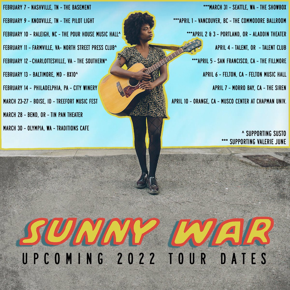 SunnyWar's tweet photo. Tickets: https://t.co/QhzB6DV5PU https://t.co/UKqHzL6uys