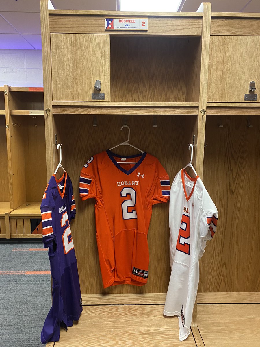 Thanks to @CoachGreenBart and the <a href="/HobartFootball/">Hobart Football</a> staff for having me back on campus this week. Enjoyed my time in Geneva as always!