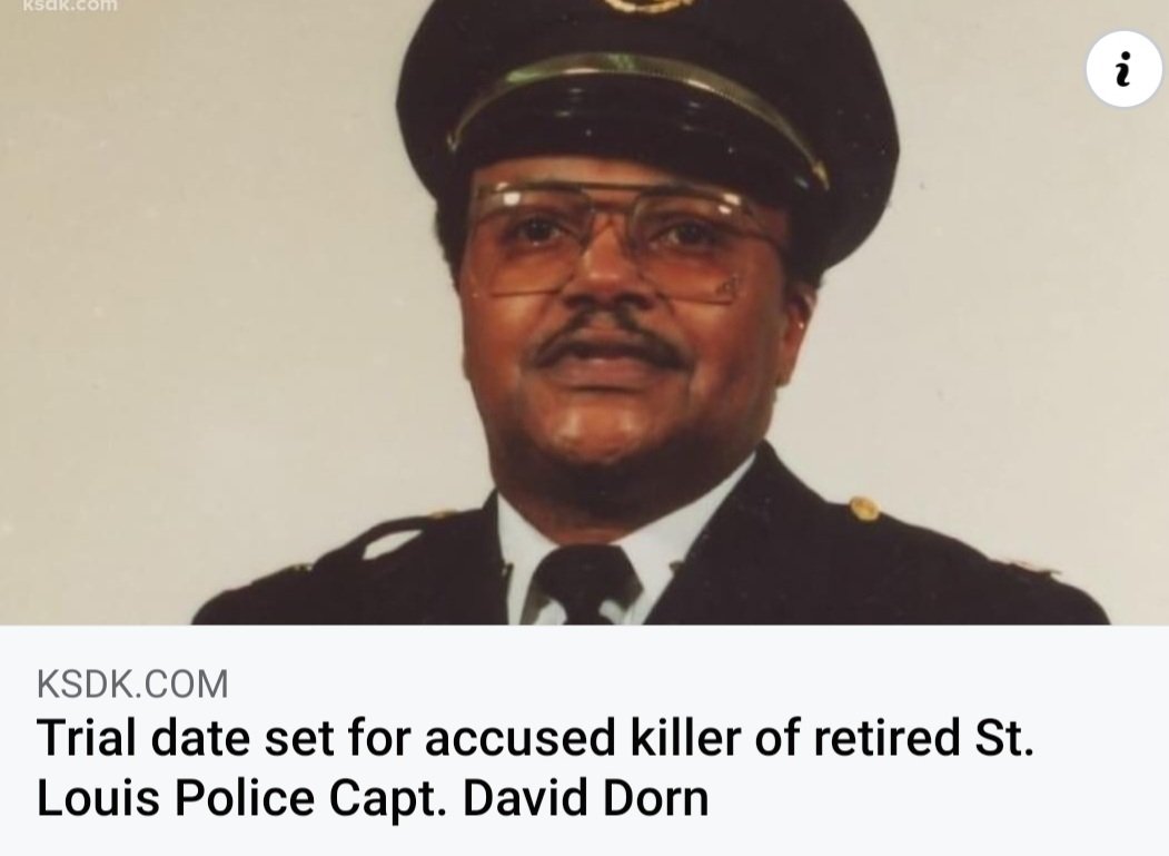 This is definitely a trial many will be watching closely. 

Trial for the killer of Capt. David Dorn set for July 18, 2022. 

 https://t.co/iGp2XaOhg6 https://t.co/vvJEFsgBm7