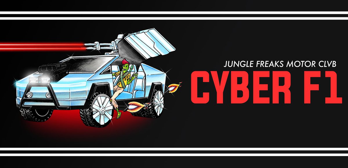 RajDuncan's tweet image. Looks rare 🔥👀 this will match my IRL #cybertruck which is on order. Can’t wait for this new drop from @JungleFreaksNFT @elonmusk @Tesla @THEPRINCE______ #NFT #NFTCommunity