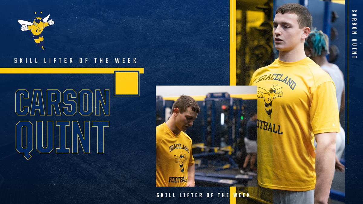 GracelandFB's tweet image. First full week in the weight room means our first Lifters of The Week! Congratulations to these three - @CarsonQuint, @DenaliSmith7, and Rene Aubert!

#OnlyTheTough