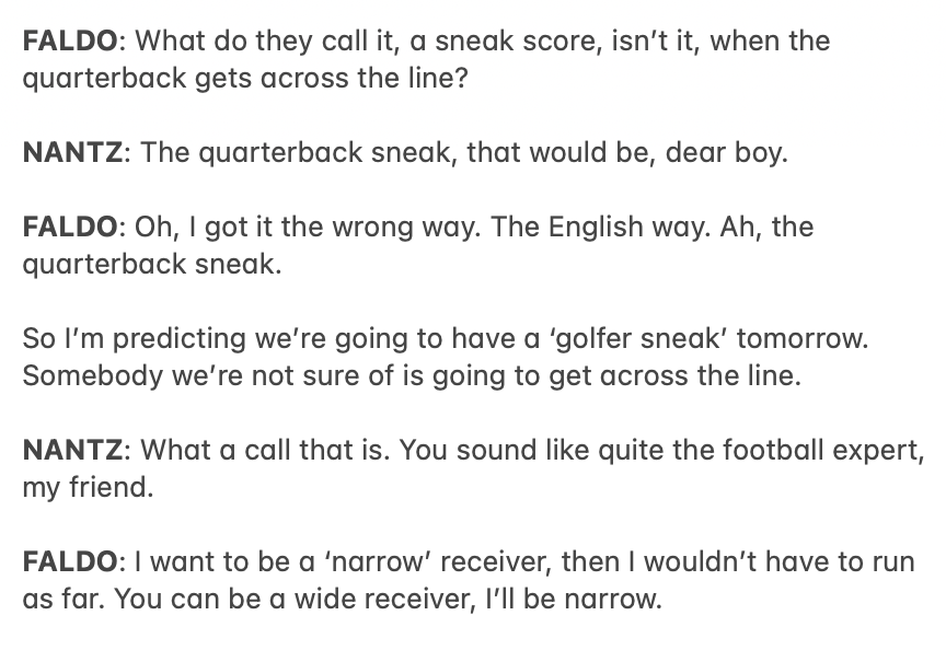 the CBS golf signoff was absolutely all-time tonight