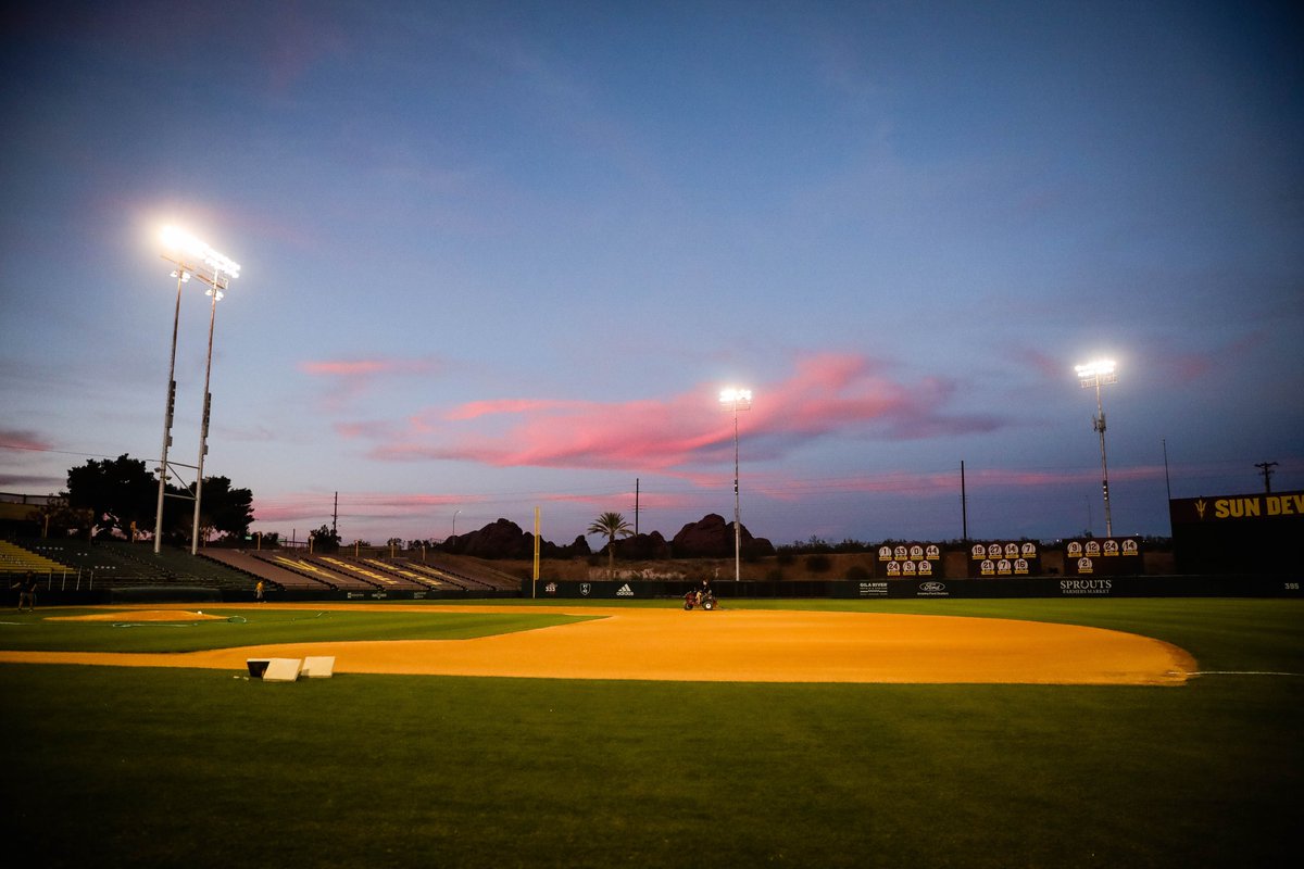 ASU_Baseball's tweet photo. First practice views 🌇 #ForksUp https://t.co/lVyc3e6tmU