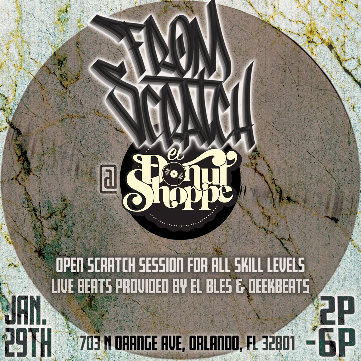 Saturday, Jan 29th..we going to be cuttin up records &amp; <a href="/deekbeats/">It's Deek</a> and <a href="/BlesTruMental/">El Bles</a> are droppin beats at <a href="/eldonutshoppe/">Donut Shoppe</a> 2p to 6p..swing thru and chill with us