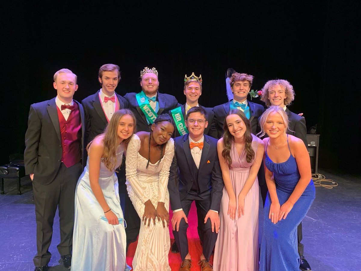 Congrats to 2022 Mr. Westfield, Andy Spoljaric &amp; Mr. Congeniality, Greg Gerardot!  They were crowned Thurs night at the Mr. Westfield competition put on by our <a href="/westfieldhsgov/">WHS Student Government</a> who did a great job! Andy chose for all the proceeds to go to our own WHS Dance Marathon!☘️👑#WHSRocks
