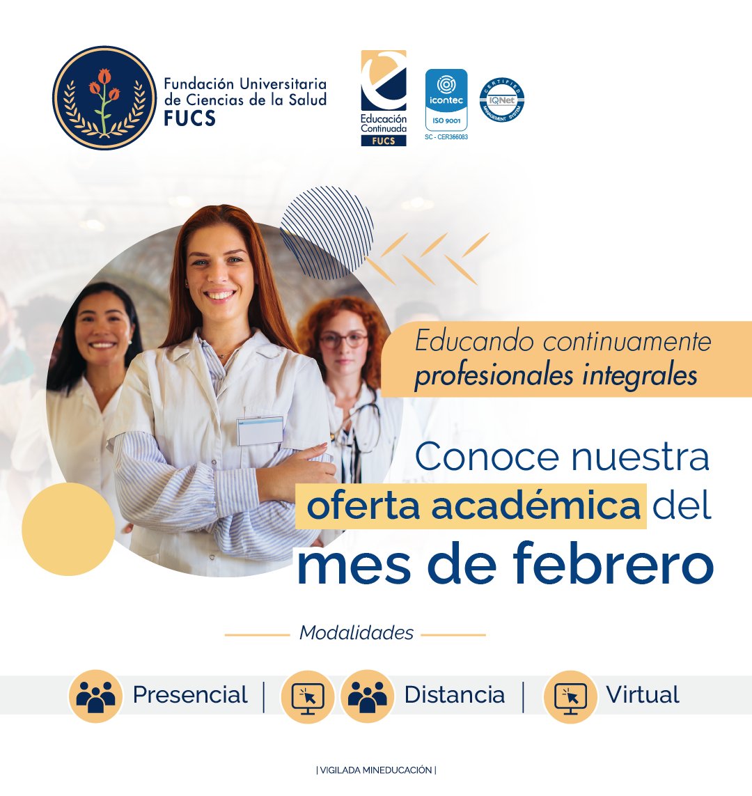FUCS Educación Continuada (@educacionfucs) on Twitter photo Los invitamos a conocer nuestra oferta académica para el mes de Febrero.
Actualízate y adquiere nuevos conocimientos en el sector Salud
Ingresa aquí 👉bit.ly/3r9QsGD
#profesionalesdelasalud #medicina #salud #edco #soyfucs #educacioncontinua Los invitamos a conocer nuestra oferta académica para el mes de Febrero.
Actualízate y adquiere nuevos conocimientos en el sector Salud
Ingresa aquí 👉bit.ly/3r9QsGD
#profesionalesdelasalud #medicina #salud #edco #soyfucs #educacioncontinua