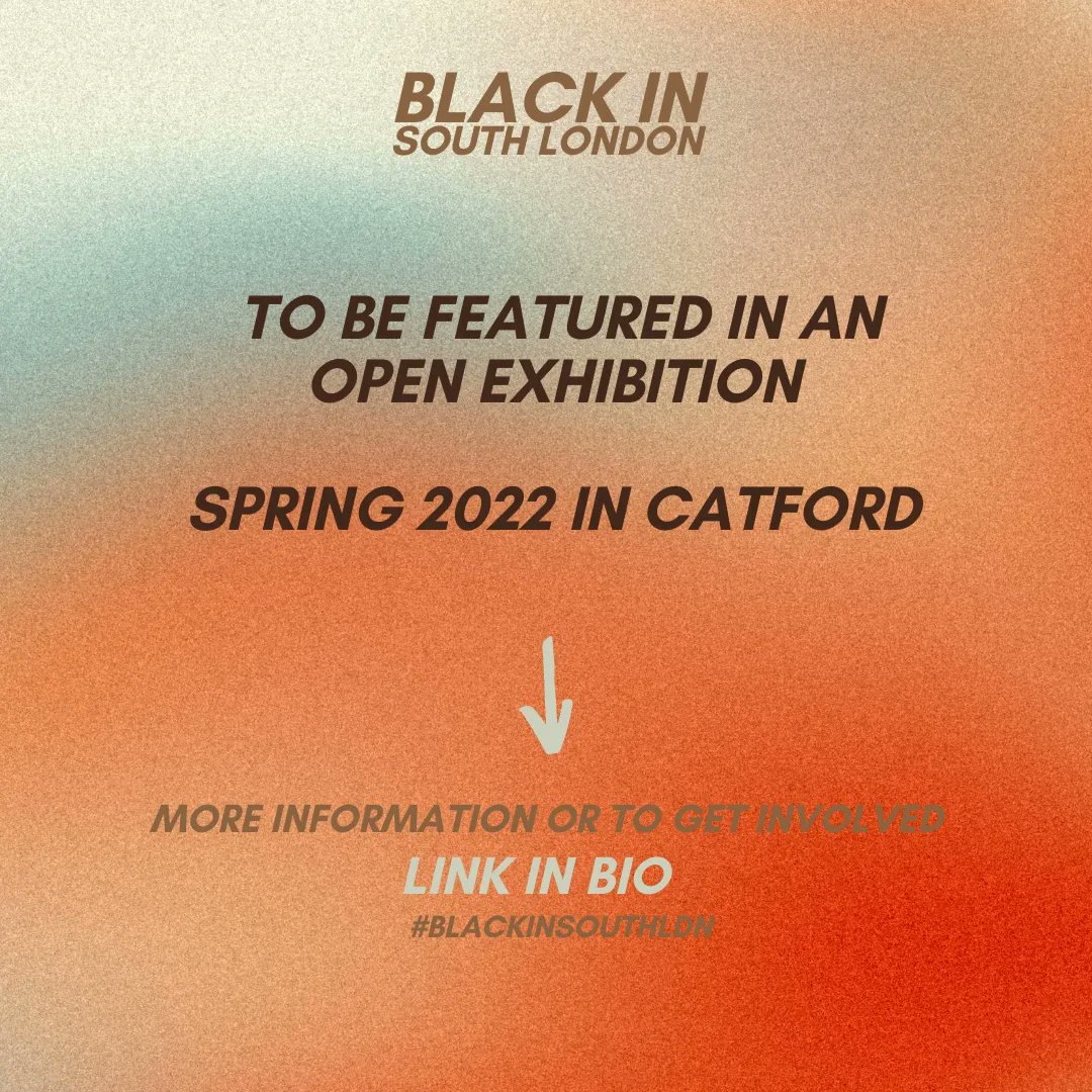If your black 15+ and having any connection with Lewisham Borough ( past/present) Id love to have you involved just1tori.com/blackinsouth