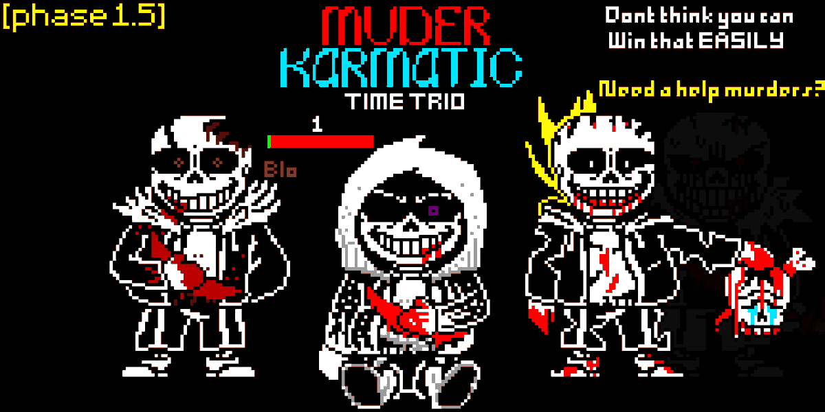 stvoctavio's tweet photo. Bueno, ahora hice al murder karmatic time trio

#Murderkarmatictimetrio #sans #murdertimetrio #karmatictimetrio #undertale #undertaleAU #pixelart https://t.co/8GKQ93KLFU