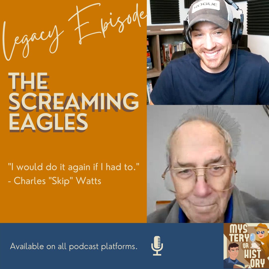 The latest episode of Mystery or History, "Legacy of the Screaming Eagles" is available wherever you listen to podcasts! Hear from 101st Airborne Division veterans from 3 generations and learn what has made the Screaming Eagles so significant throughout history!