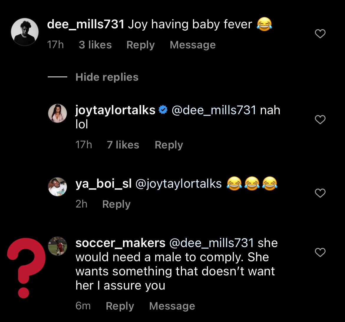 Joy Taylor tweet media