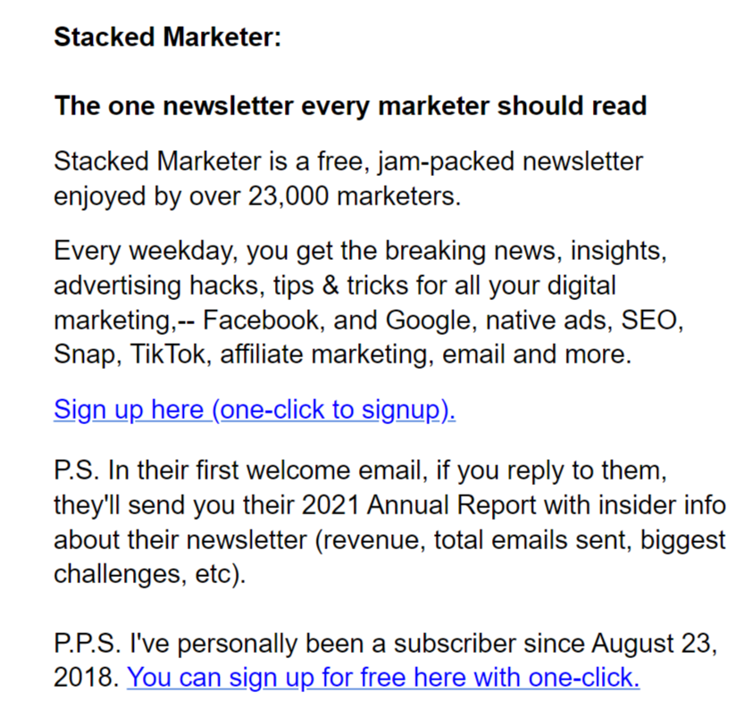 ecomchasedimond's tweet photo. I'm bullish on email becoming more of a conversion channel this year.

The more you can enable your subs to take action directly within an email, the higher conversion rates you'll see.

This week I shared https://t.co/Ihh4Qbs8df &amp; allowed my subs to 1-click to sub.

200+ ppl did https://t.co/UAc4V7hHjI