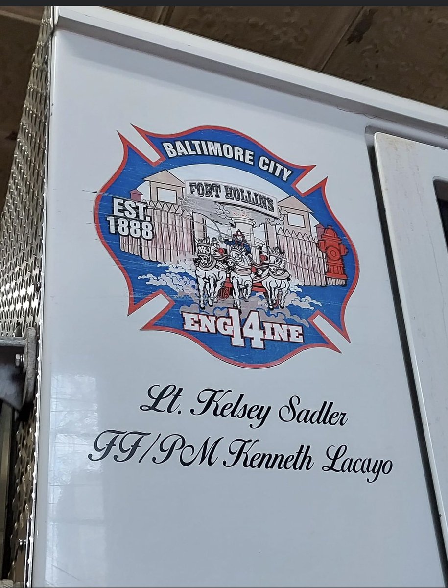 #BCFDE14 has received an upgrade on its look. We think it’s amazing. #BMORESBravest #NeverForget