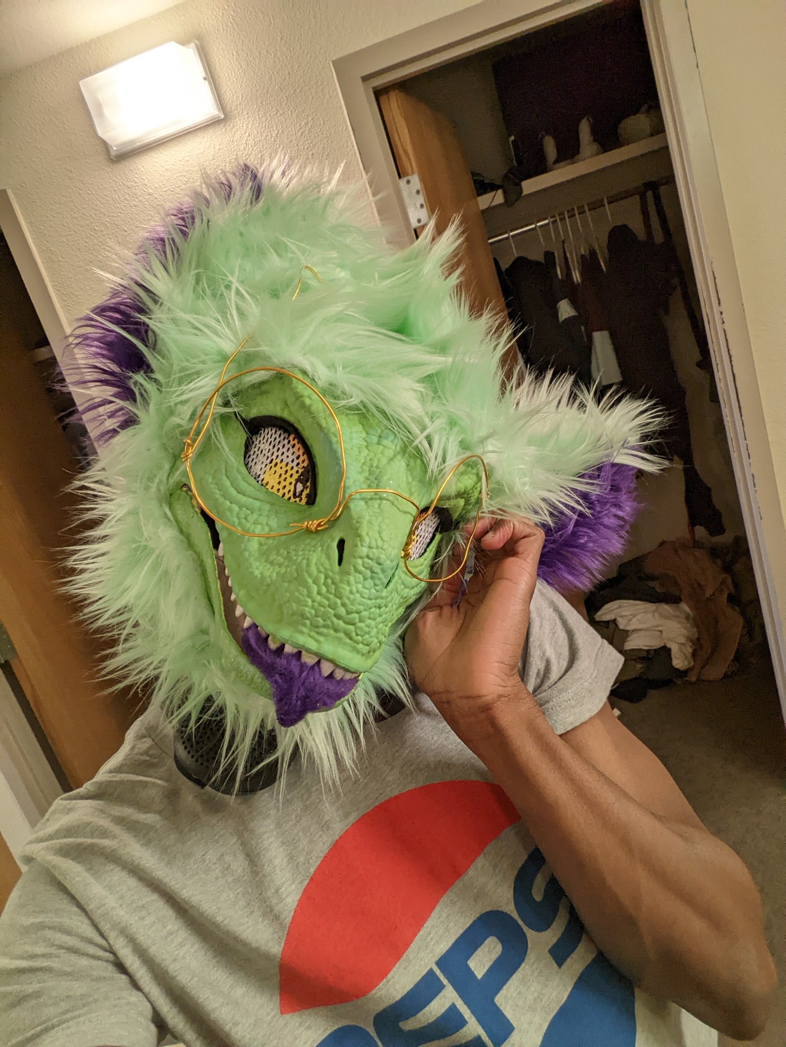 Furred Dino Mask