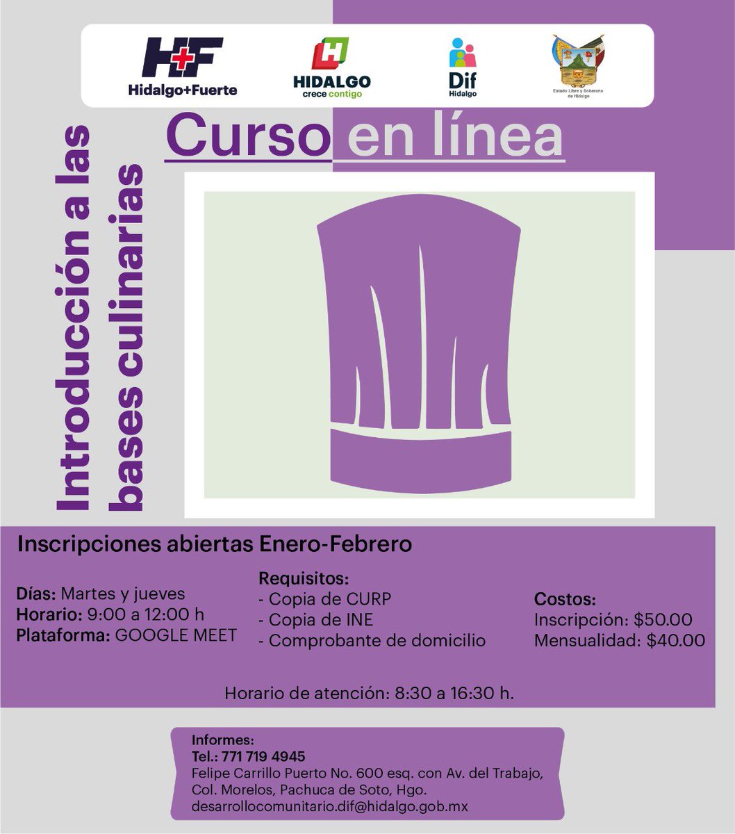 difhgo's tweet photo. Recuerda que en @difhgo contamos con diversos servicios en línea impartidos por nuestro #CDCU
¡inscríbete, te esperamos! https://t.co/S6ITBJjKuF