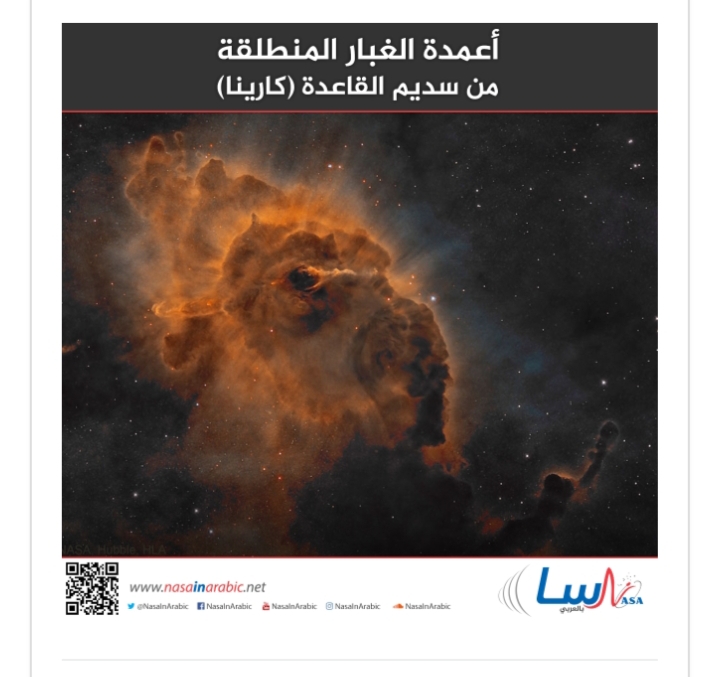 بالنسبة للبعض، قد يبدو هذا المنظر وكأنه لخلية نحلٍ تؤوي نحلةً شريرةً. ولكن ما تُظهره صورة تلسكوب هابل Hubble في الواقع، هو عمودٌ من الغبار الكوني، طوله سنتان ضوئيتان

المصدر: nasainarabic.net/main/albums/im…