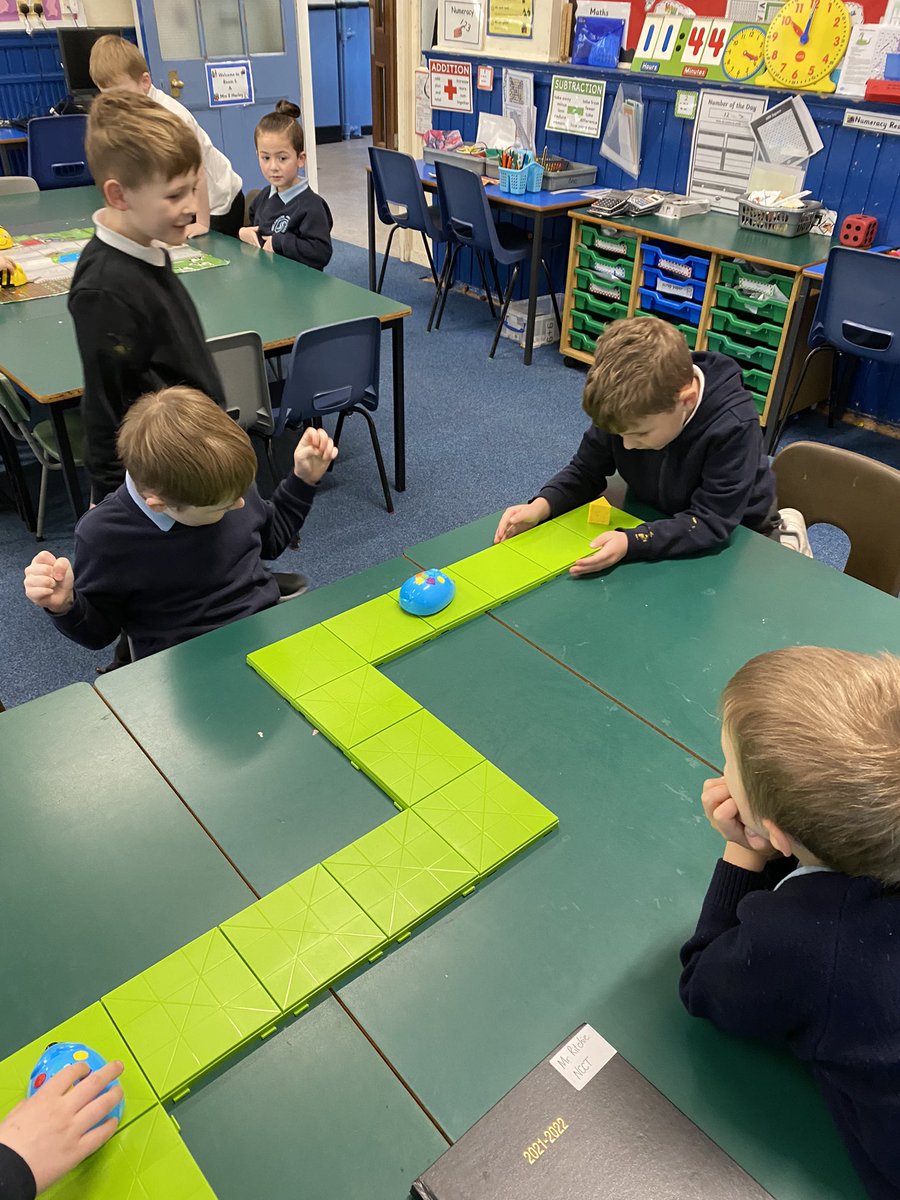 SinclairtownP's tweet photo. This week P2-3 met Colby, Go Mouse. They used their programming and coding skills to direct Colby to his cheese. We did find this tricky at times but we managed to “debug” these problems to achieve! @SSERCDigital #letsgocode #STEMeducation https://t.co/Lea2Aa3Ceg